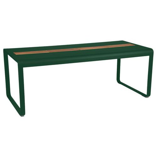 Table Bellevie 196 X 90 Cm Avec Rangement - Vert Cèdre