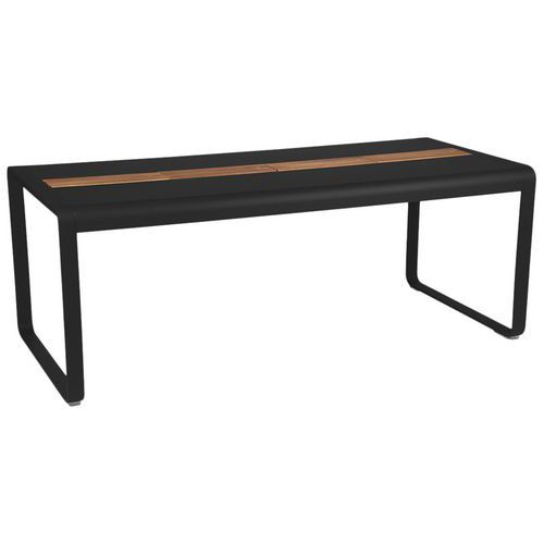 Table Bellevie 196 X 90 Cm Avec Rangement - Réglisse
