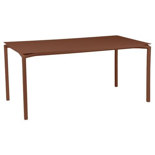 Table Haute Calvi 160 X 80 Cm - Hauteur 74 Cm - Ocre Rouge