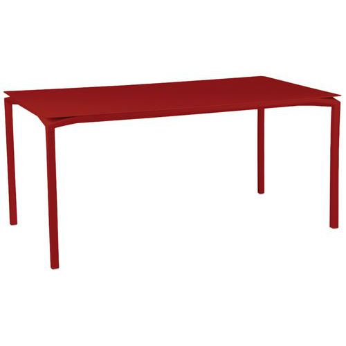 Table Haute Calvi 160 X 80 Cm - Hauteur 74 Cm - Coquelicot