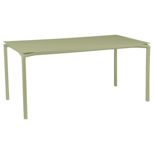 Table Haute Calvi 160 X 80 Cm - Hauteur 74 Cm - Vert Tilleul
