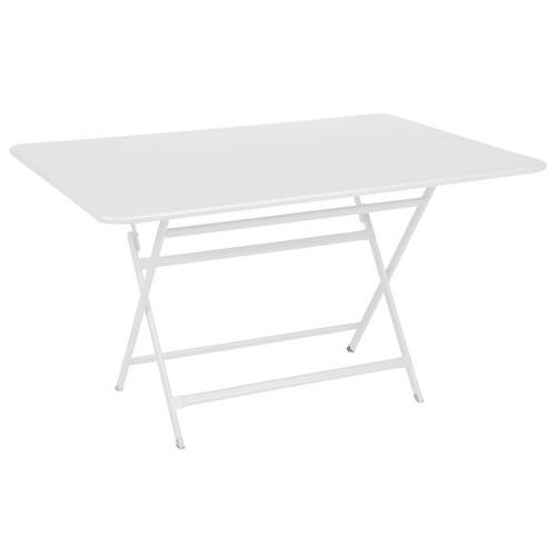 Table Caractère 128 X 90 Cm - Blanc Coton