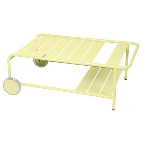 Table Basse à Roues Luxembourg - Citron Givré