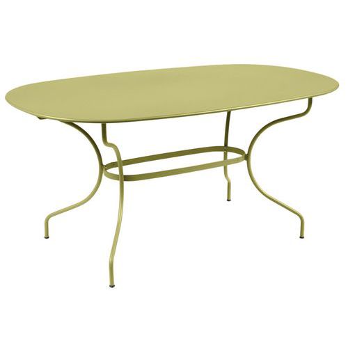 Table Opéra+ Ovale 160 X 90 Cm - Vert Tilleul