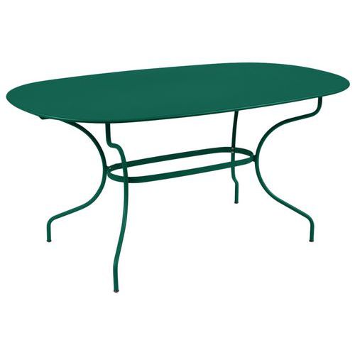 Table Opéra+ Ovale 160 X 90 Cm - Vert Cèdre
