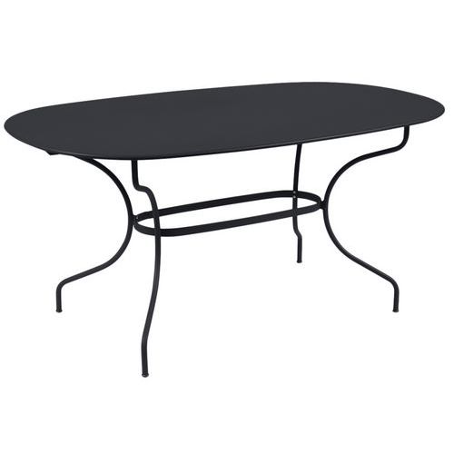 Table Opéra+ Ovale 160 X 90 Cm - Carbone