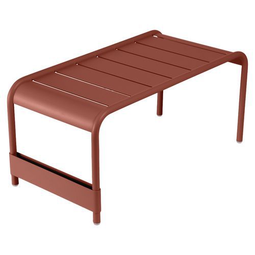 Grande Table Basse Banc Luxembourg Ocre Rouge