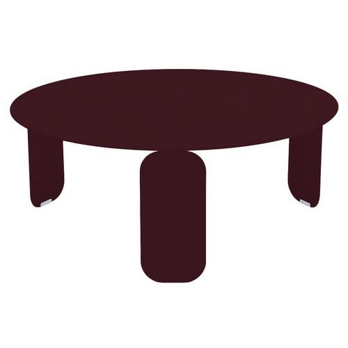 Table Basse Ronde Bebop Ã˜ 80 Cm Cerise Noire