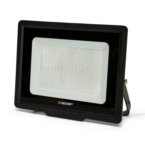Velamp - Projecteur LED 100W IP65 Noir 6500K - 8500 lm - Aluminium - Éclairage Puissant et Durable