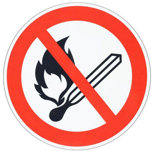 Panneau interdiction Flamme nue interdite aluminium - Manutan Expert Panneau interdiction Flamme nue interdite aluminium - Manutan Expert