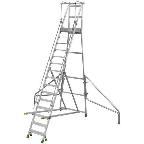 Plate-forme Mobile à Poignées - 14 Marches