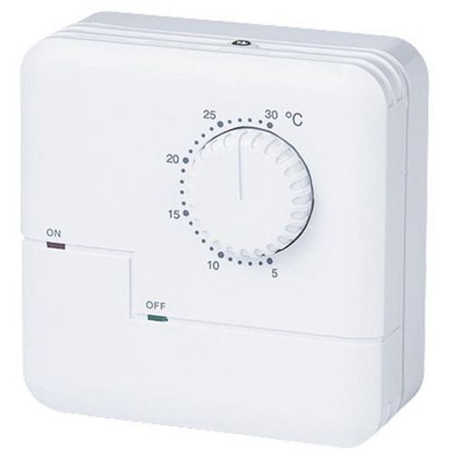 Velamp - Thermostat analogique Chaud/Froid - 220V - Blanc - Contrôle Manuel de Température
