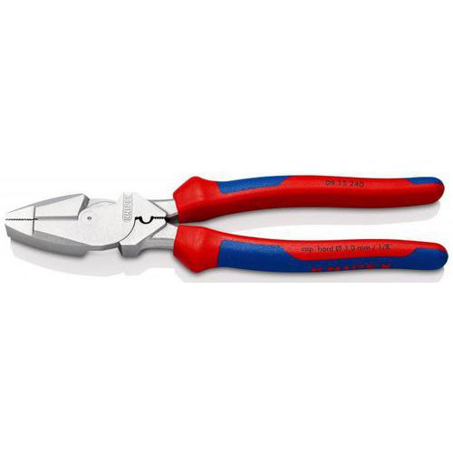 Pince Universelle Lineman's Avec Sertissage Chromé - Knipex