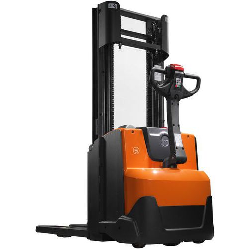 Toyota - Gerbeur électrique SWE120 - 1200 kg, 3300 mm - Mât Duplex, Électrique, Polyuréthane