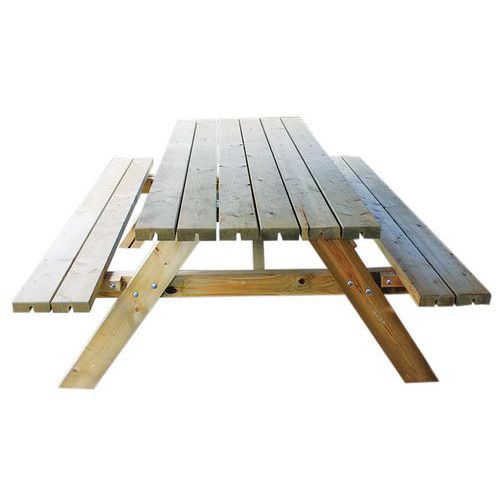 Table Bancs Picnic 177 M - À Poser