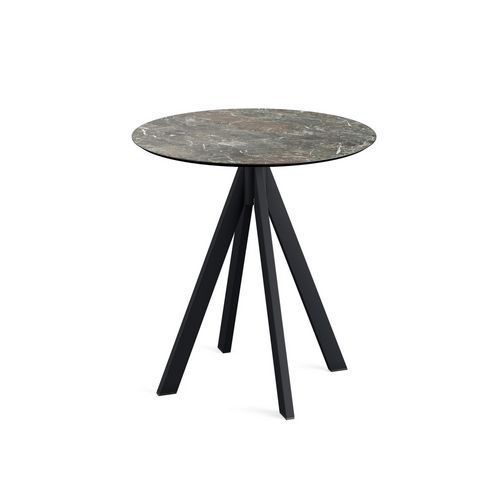 Infinity Table De Bistrot Galaxy Marble Ø70 Cm