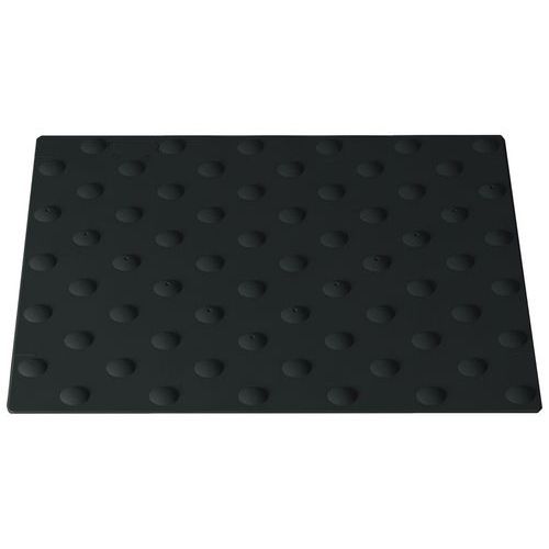 Wattelez - Bande d'éveil de vigilance intérieure à coller - 400x445 mm Noir - Accessibilité handicapé