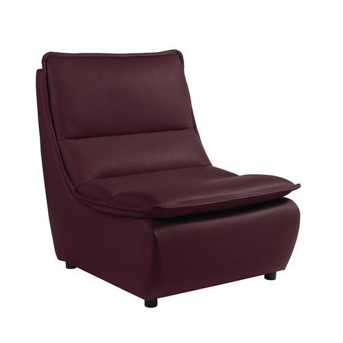 GGI - Chauffeuse Zeny 1 place PVC M1 Violet - Assise 75x55cm - Mousse Haute Densité - Lavable Éponge - Garantie 5 ans