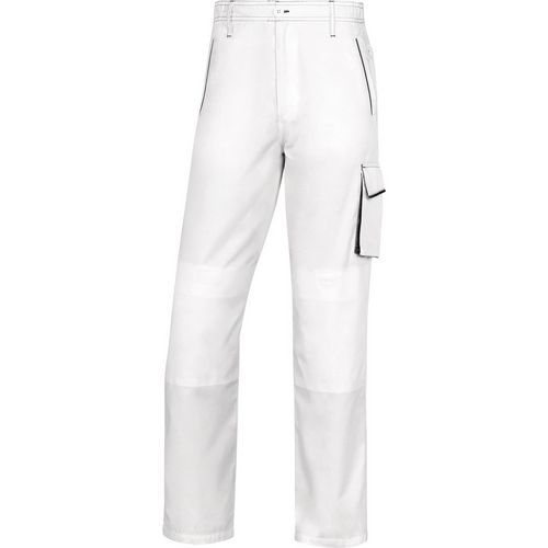 Pantalon De Travail Panostyle Polyester-coton Blanc-gris 3xl