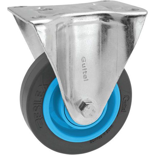 Roulette à Roue En Caoutchouc Résilex Ã˜ 100mm - 200 Kg