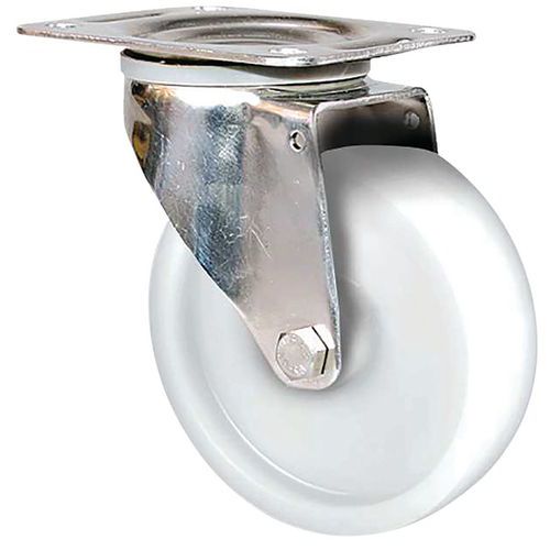 Roulette Inox à Platine Pivotante De 80 Mm Ø 80mm - 150kg