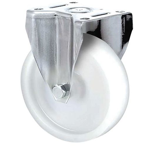 Roulette Inox à Platine Fixe Ã˜ 125mm - 700kg