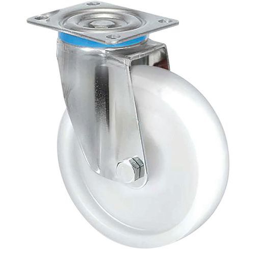 Roulette Inox à Platine Pivotante Ã˜ 125mm - 700kg
