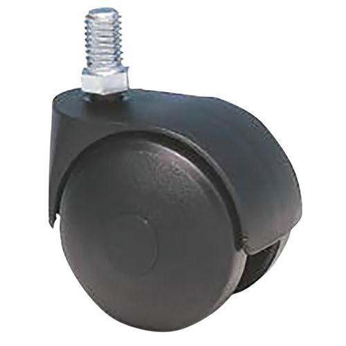 Roulette Polypropylène à Roues Jumelées Ø 50 Mm - 40 Kg