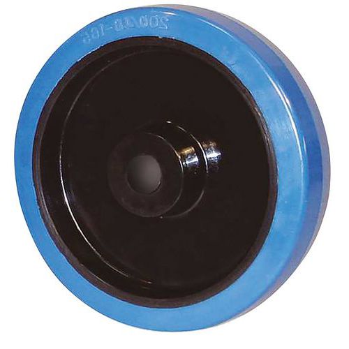 Roue En Caoutchouc Ã‰lastique Polyamide Alésage 12mm - 150kg