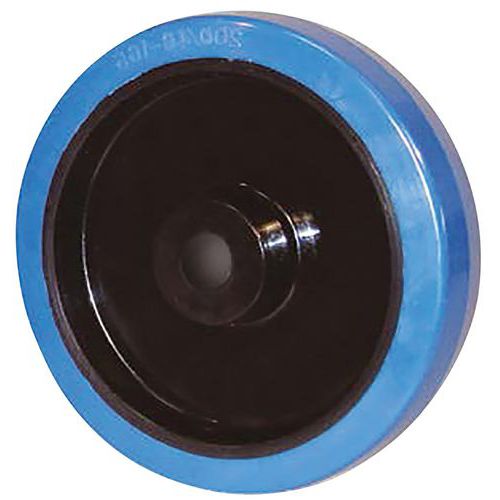 Roue En Caoutchouc Ã‰lastique Polyamide Alésage 20mm - 350kg