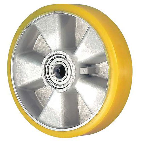 Roue En Polyuréthane Corps Aluminium Alésage 20mm - 550kg