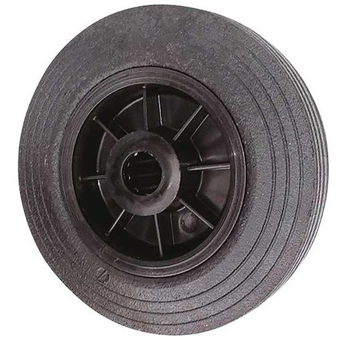 Guitel - Roue en caoutchouc corps polypropylène - Ø 250mm - Charge 250kg - Idéale Chariot Atelier Entrepôt