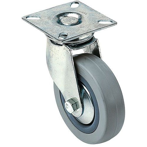 Roulette Souple Pivotante 12mm De Ã˜ 80kg Ã˜ 120 Mm - 80 Kg