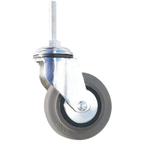 Roulette Thermoplastique à Tige Fileté Ã˜ 80mm - 70 Kg