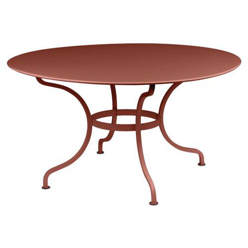 Table Ronde Romane Ã˜ 137 Cm Ocre Rouge