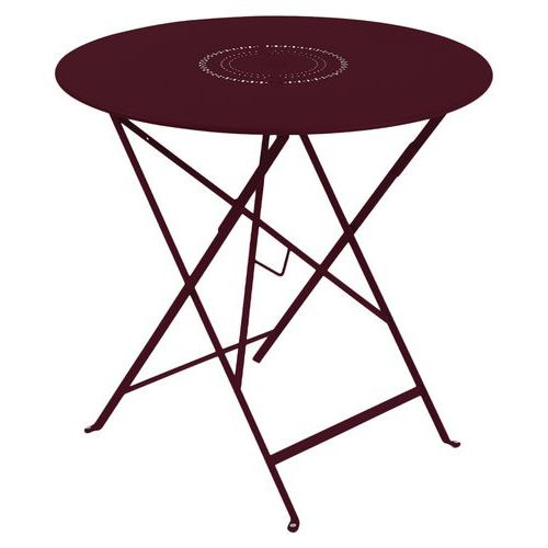 Table Ronde Floréal Ã˜ 77 Cm Cerise Noire