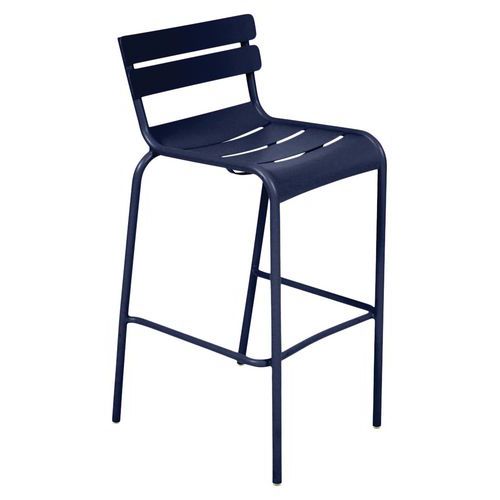 Tabouret Haut Luxembourg Bleu Abysse