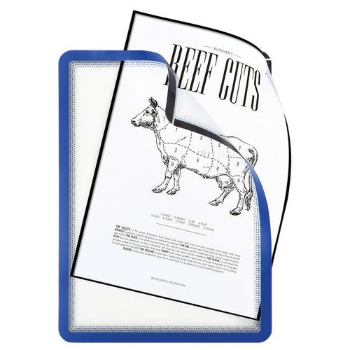 Pochette Magneto Adhésif A4 Bleu