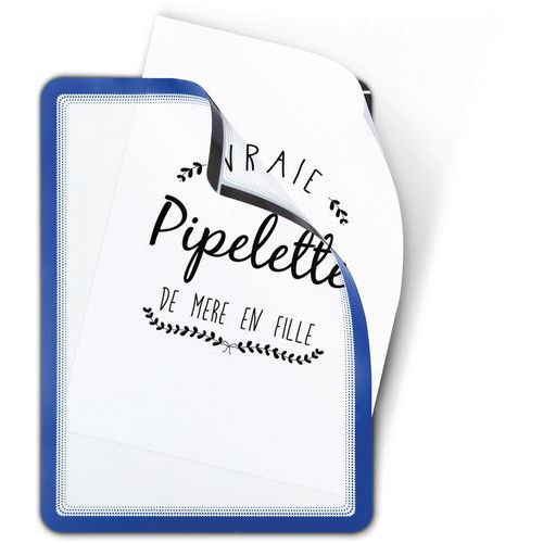 Pochette Magneto Magnétique A4 Bleu