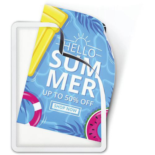 Pochette Cadre D'affichage Adhésive Magneto A4 Blanc