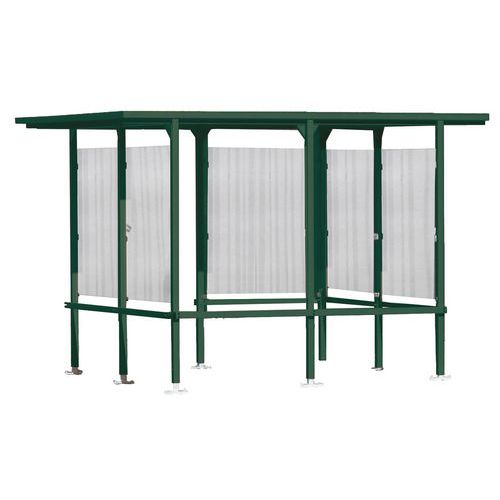 Abri Fumeurs Beaufortain 305 X 244 M+ret. Façade 1m Vert