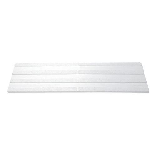 Wattelez - Bande d'alerte podotactile extérieure adhésive 4 nervures 1000mmx215mm blanc - Accessibilité handicapé