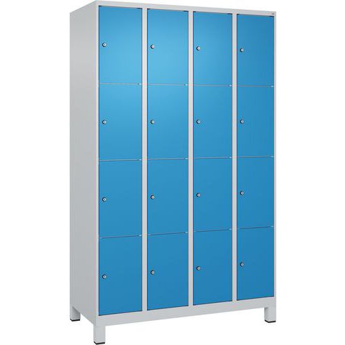 Armoire À Casiers Classic Plus Sur Pieds-16 Casiers-ral5012