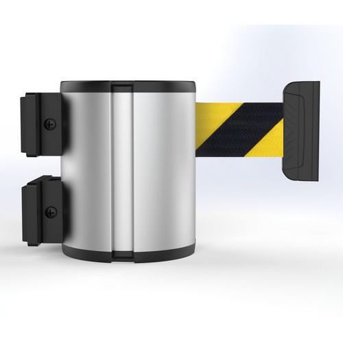 Beltrac - Boîtier Mural XXL 21 anodisé sangle 12 m magnétique Noir/jaune - 2.4 kg - Idéal pour atelier, entrepôt et organisation