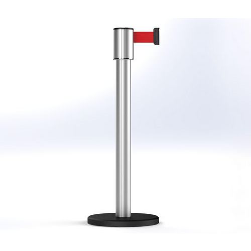 Poteau Storetrac Anodisé Sangle Rouge 6 M
