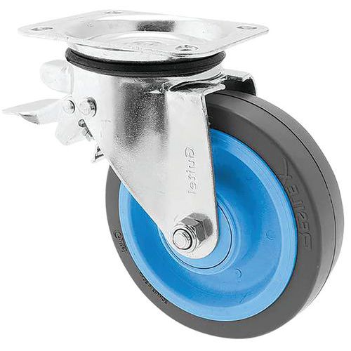 Roulette à Roue Caoutchouc Super Ã‰lastique Ã˜ 160mm - 350 Kg