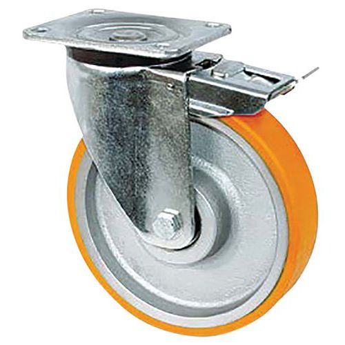 Roulette U5r-23 à Platine Pivotante Ø 200mm - 800 Kg
