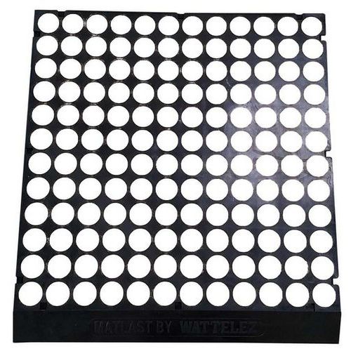 Matlast Noir - 555 X 50 Cm - Pastille Blanche - 1 Bord