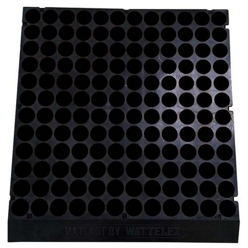 Matlast Noir - 555 X 50 Cm - Pastille Noire - 1 Bord