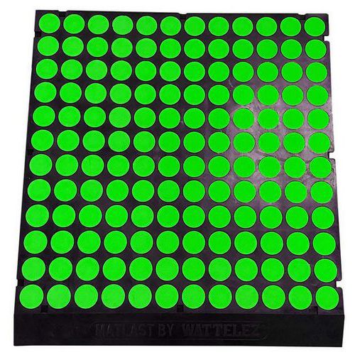 Matlast Noir - 555 X 50 Cm - Pastille Verte - 1 Bord